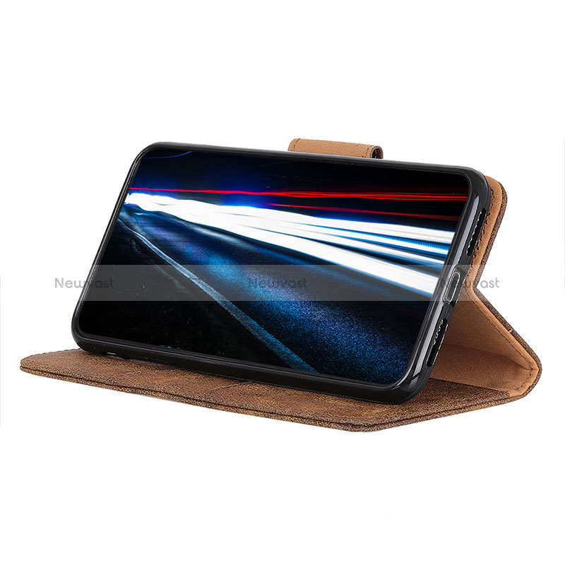 Leather Case Stands Flip Cover Holder D05Y for Oppo Reno5 Z 5G