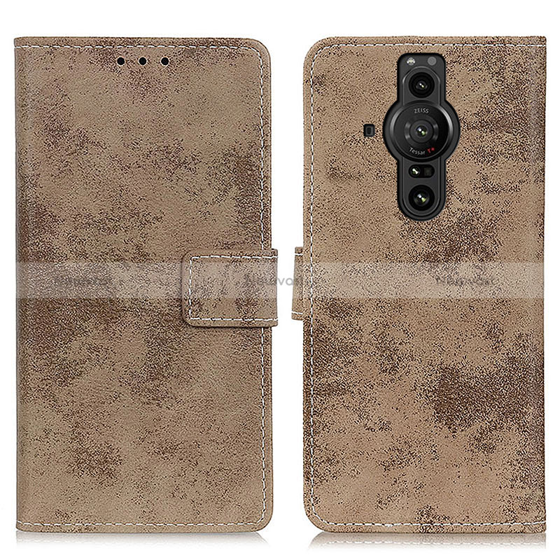 Leather Case Stands Flip Cover Holder D05Y for Sony Xperia PRO-I