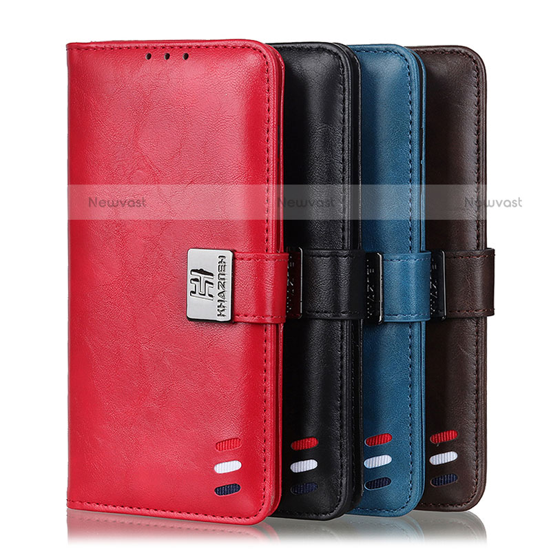 Leather Case Stands Flip Cover Holder D06Y for Motorola Moto G51 5G
