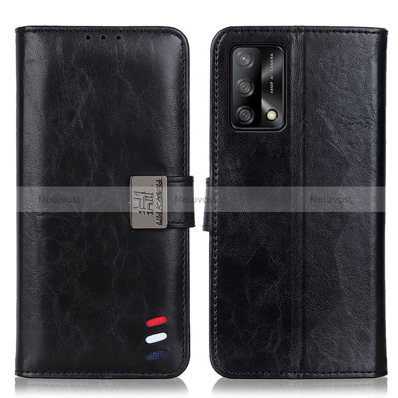 Leather Case Stands Flip Cover Holder D06Y for Oppo A95 4G