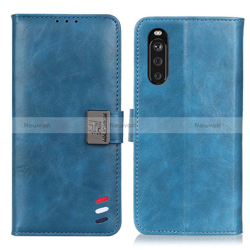 Leather Case Stands Flip Cover Holder D06Y for Sony Xperia 10 III