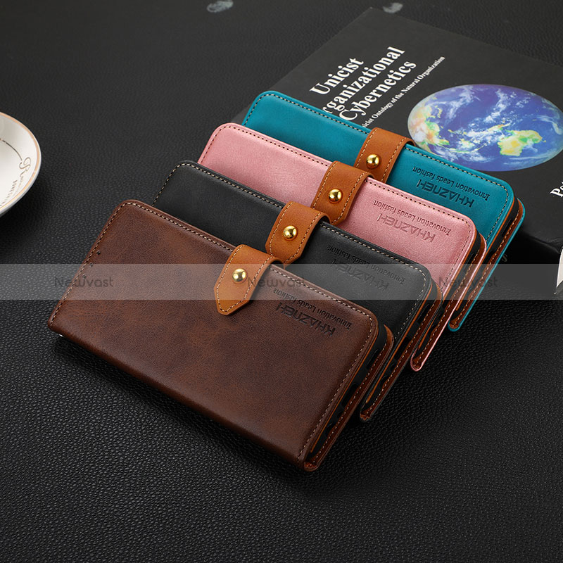 Leather Case Stands Flip Cover Holder D07Y for Huawei Honor X8b