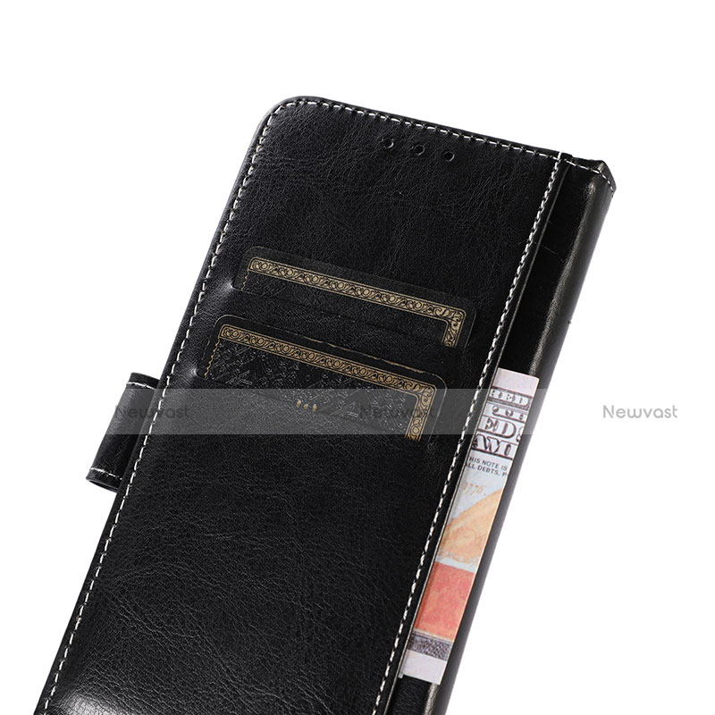 Leather Case Stands Flip Cover Holder D07Y for Motorola Moto G50