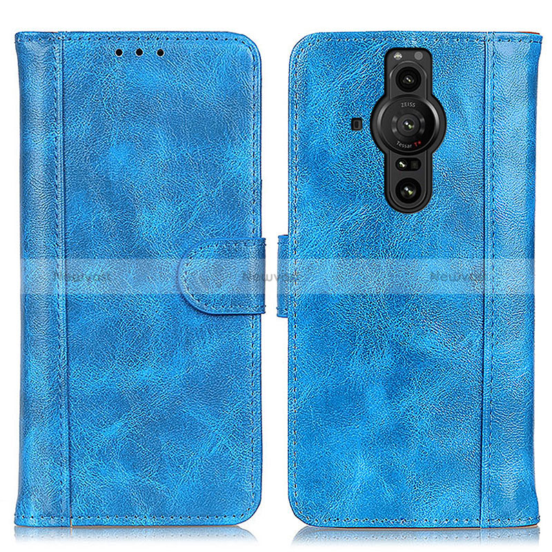 Leather Case Stands Flip Cover Holder D07Y for Sony Xperia PRO-I