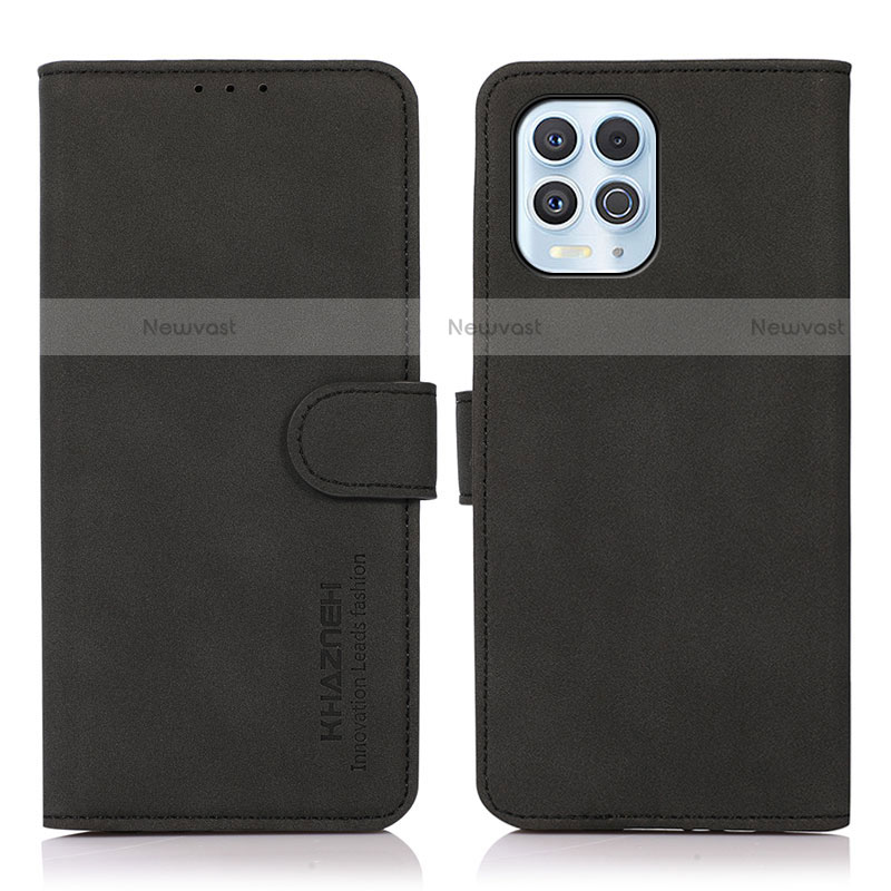 Leather Case Stands Flip Cover Holder D08Y for Motorola Moto G100 5G