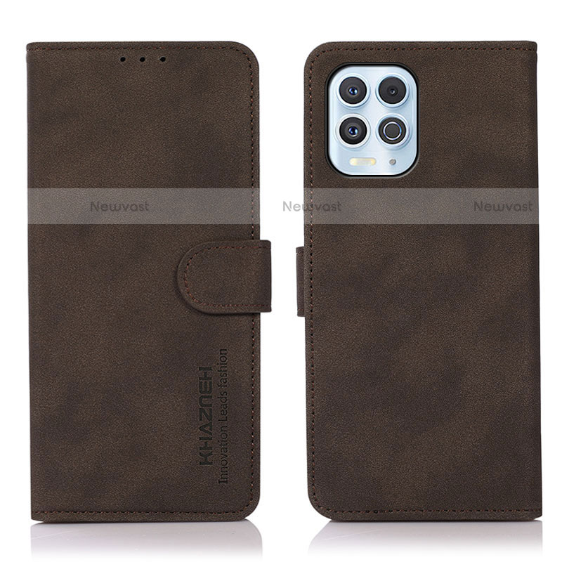 Leather Case Stands Flip Cover Holder D08Y for Motorola Moto G100 5G