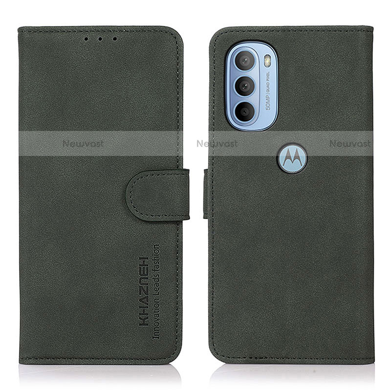 Leather Case Stands Flip Cover Holder D08Y for Motorola Moto G31