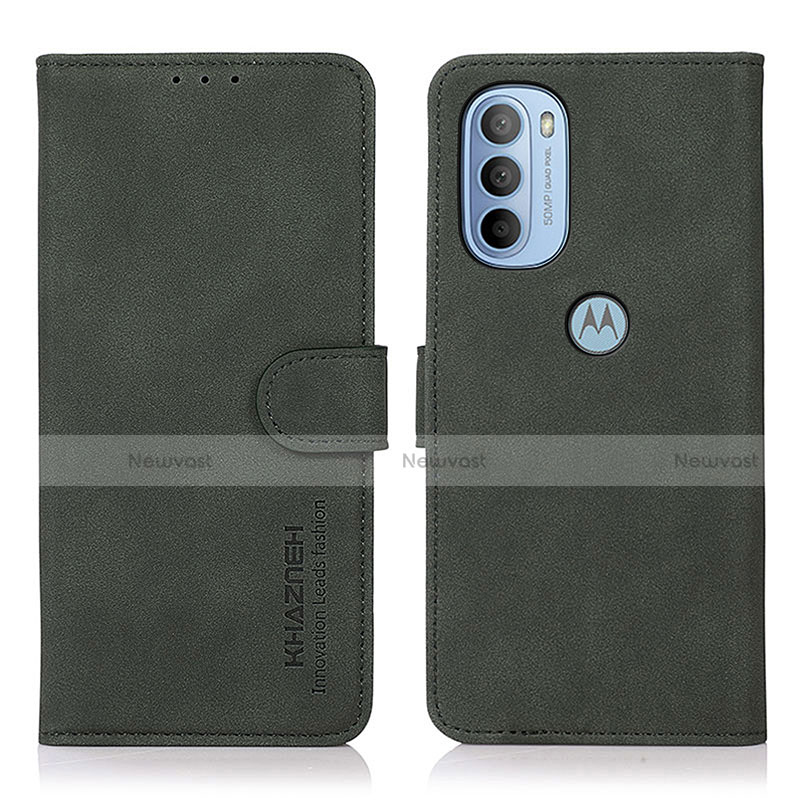 Leather Case Stands Flip Cover Holder D08Y for Motorola Moto G41