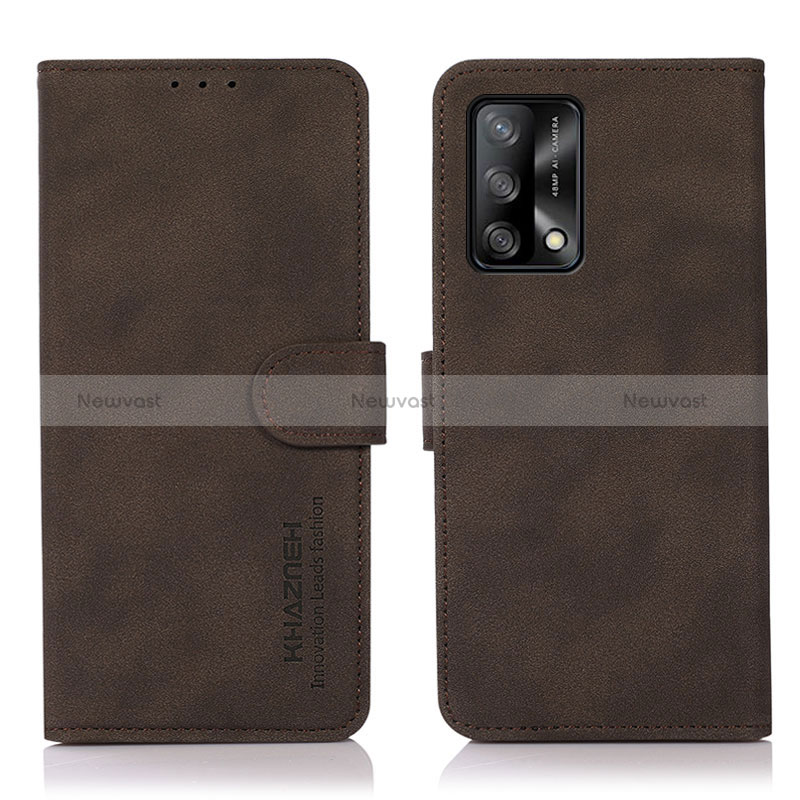 Leather Case Stands Flip Cover Holder D08Y for Oppo A95 4G