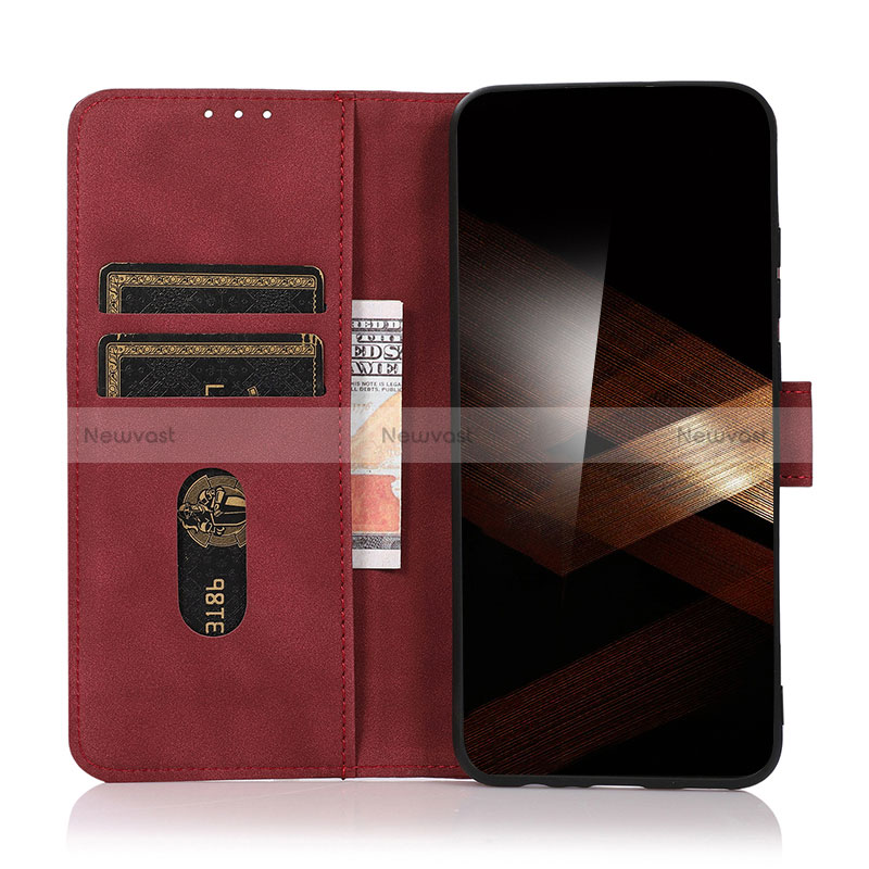 Leather Case Stands Flip Cover Holder D08Y for Samsung Galaxy S25 5G