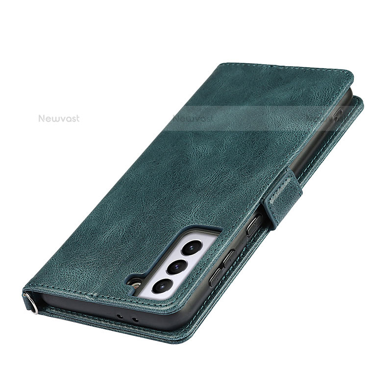 Leather Case Stands Flip Cover Holder D09T for Samsung Galaxy S21 5G
