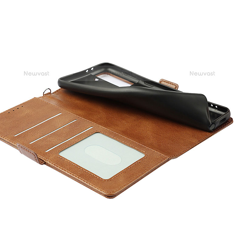 Leather Case Stands Flip Cover Holder D09T for Samsung Galaxy S22 5G