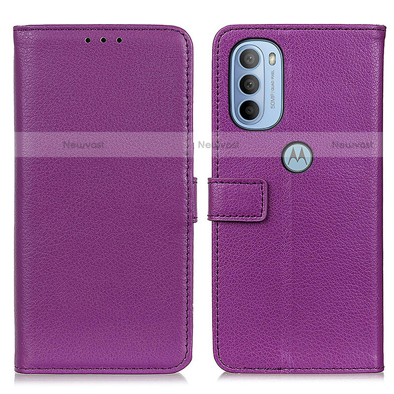 Leather Case Stands Flip Cover Holder D09Y for Motorola Moto G31