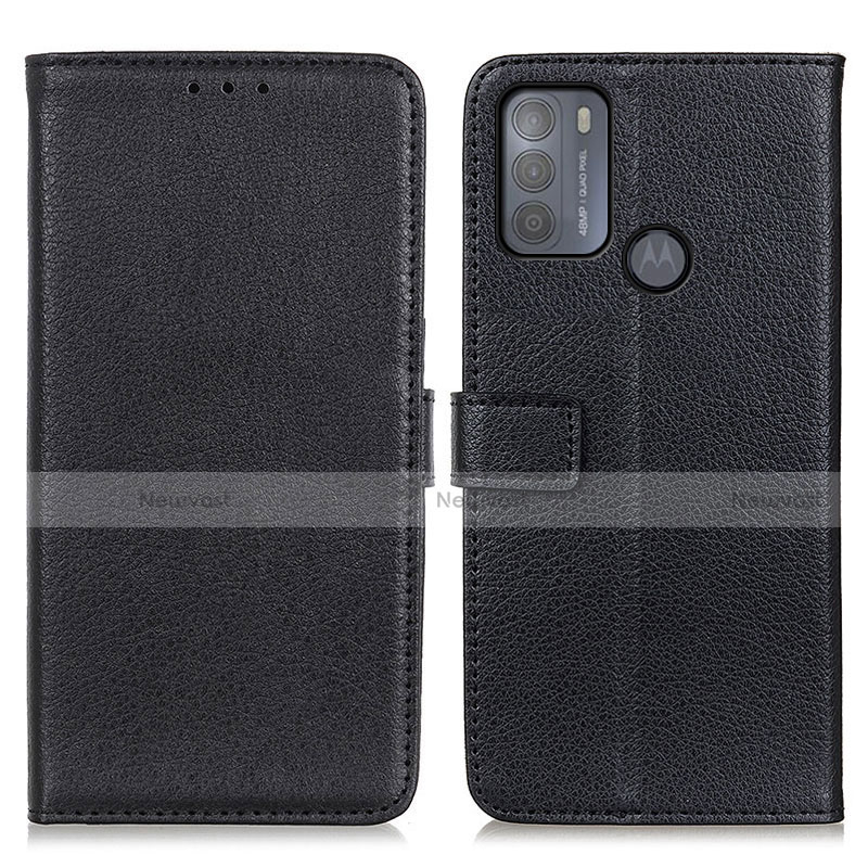Leather Case Stands Flip Cover Holder D09Y for Motorola Moto G50