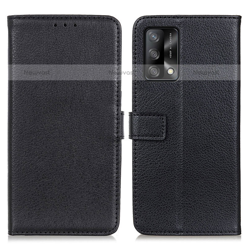 Leather Case Stands Flip Cover Holder D09Y for Oppo A74 4G