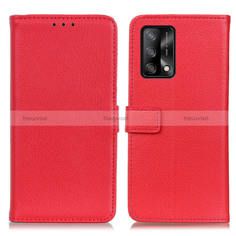 Leather Case Stands Flip Cover Holder D09Y for Oppo A95 4G