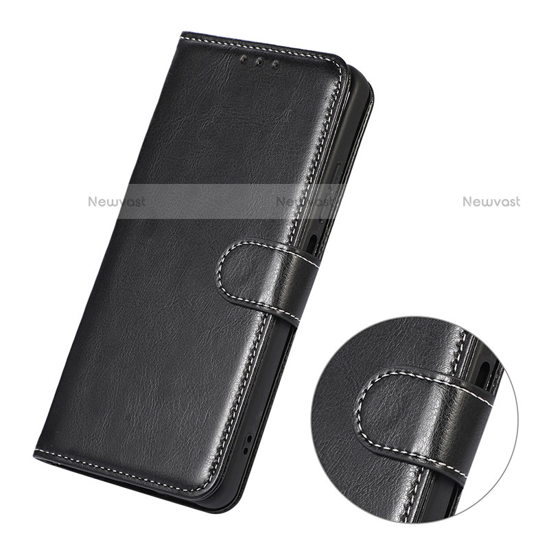 Leather Case Stands Flip Cover Holder D10Y for Motorola Moto E20