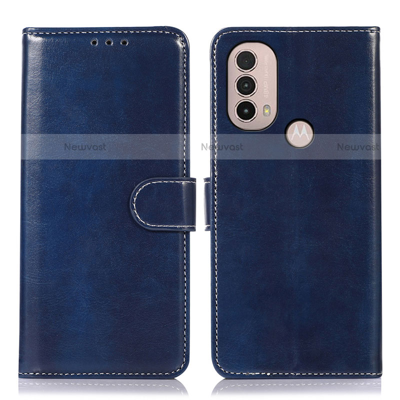 Leather Case Stands Flip Cover Holder D10Y for Motorola Moto E20