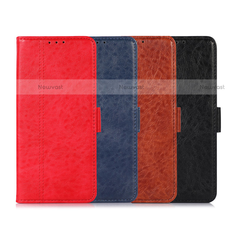 Leather Case Stands Flip Cover Holder D11Y for Motorola Moto E20