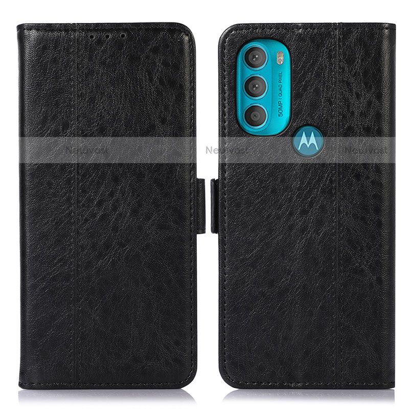 Leather Case Stands Flip Cover Holder D11Y for Motorola Moto G71 5G