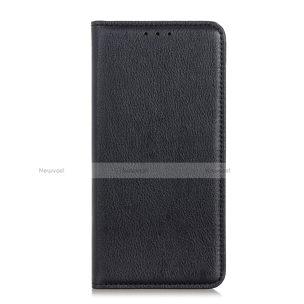 Leather Case Stands Flip Cover Holder for Alcatel 1S (2019) Black