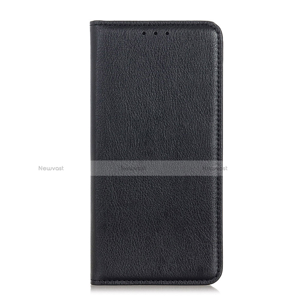 Leather Case Stands Flip Cover Holder for Alcatel 1X (2019) Black