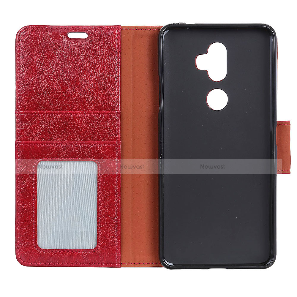 Leather Case Stands Flip Cover Holder for Alcatel 3V