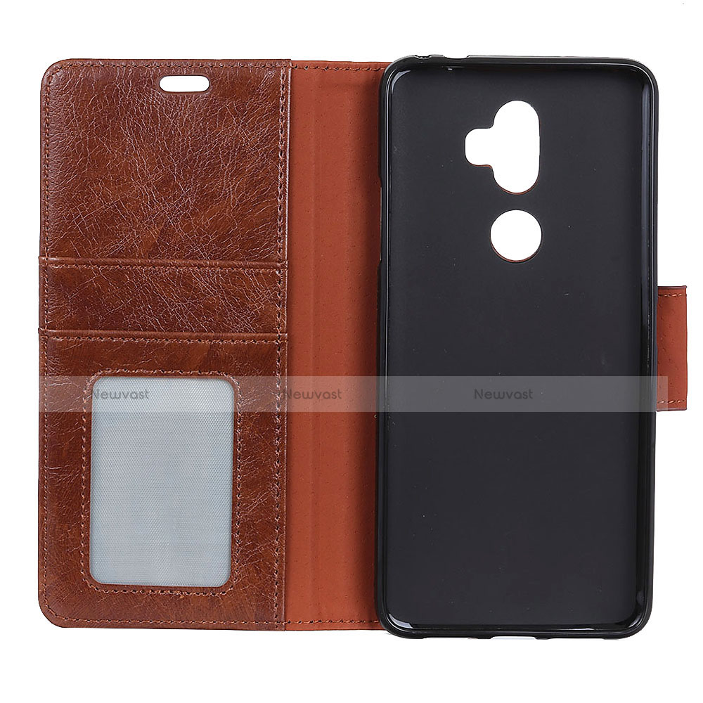 Leather Case Stands Flip Cover Holder for Alcatel 3V