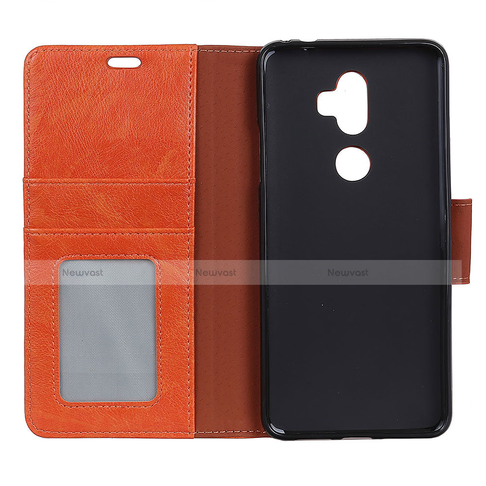 Leather Case Stands Flip Cover Holder for Alcatel 3V