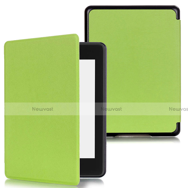 Leather Case Stands Flip Cover Holder for Amazon Kindle Paperwhite 6 inch Green
