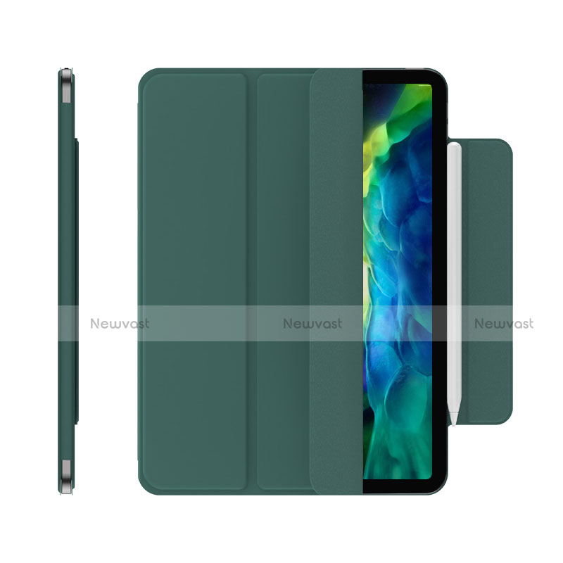 Leather Case Stands Flip Cover Holder for Apple iPad Pro 11 (2020) Green
