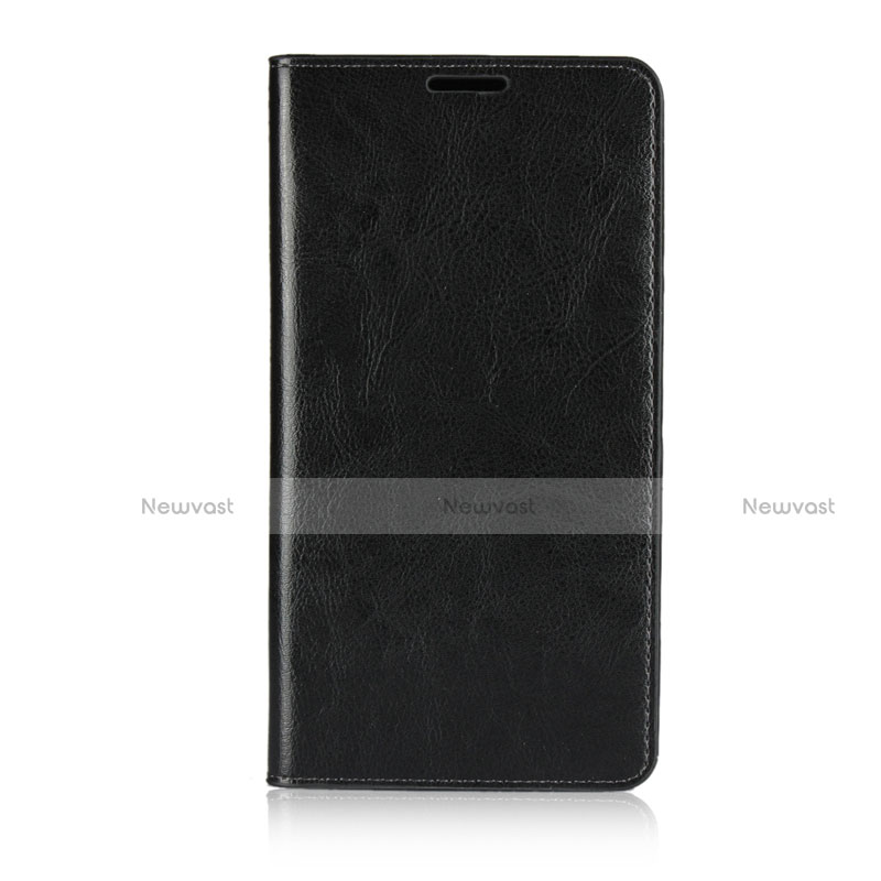 Leather Case Stands Flip Cover Holder for Asus Zenfone 2 Laser 6.0 ZE601KL Black