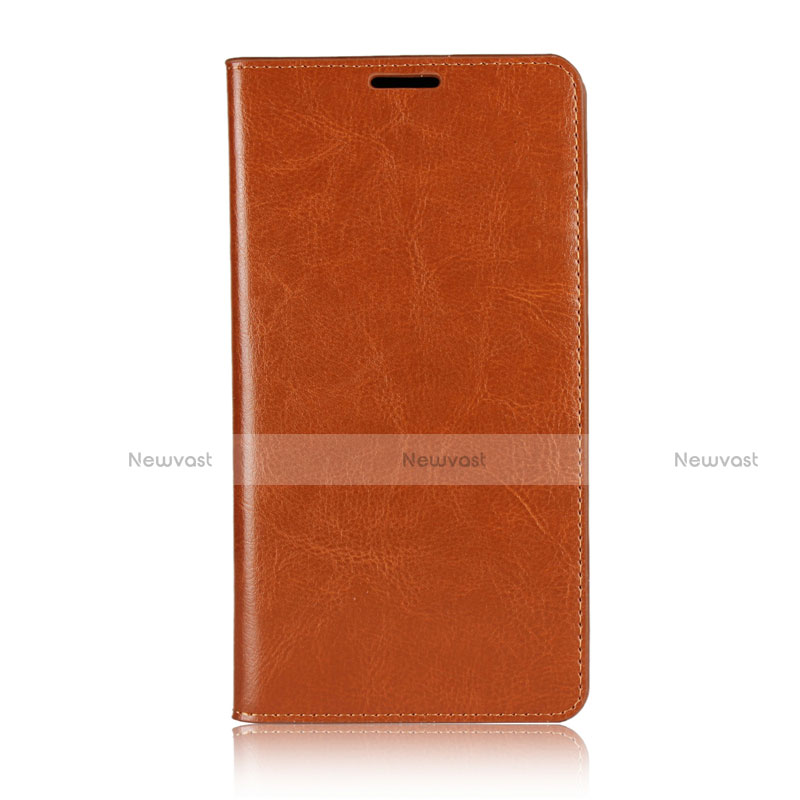Leather Case Stands Flip Cover Holder for Asus Zenfone 2 Laser 6.0 ZE601KL Orange