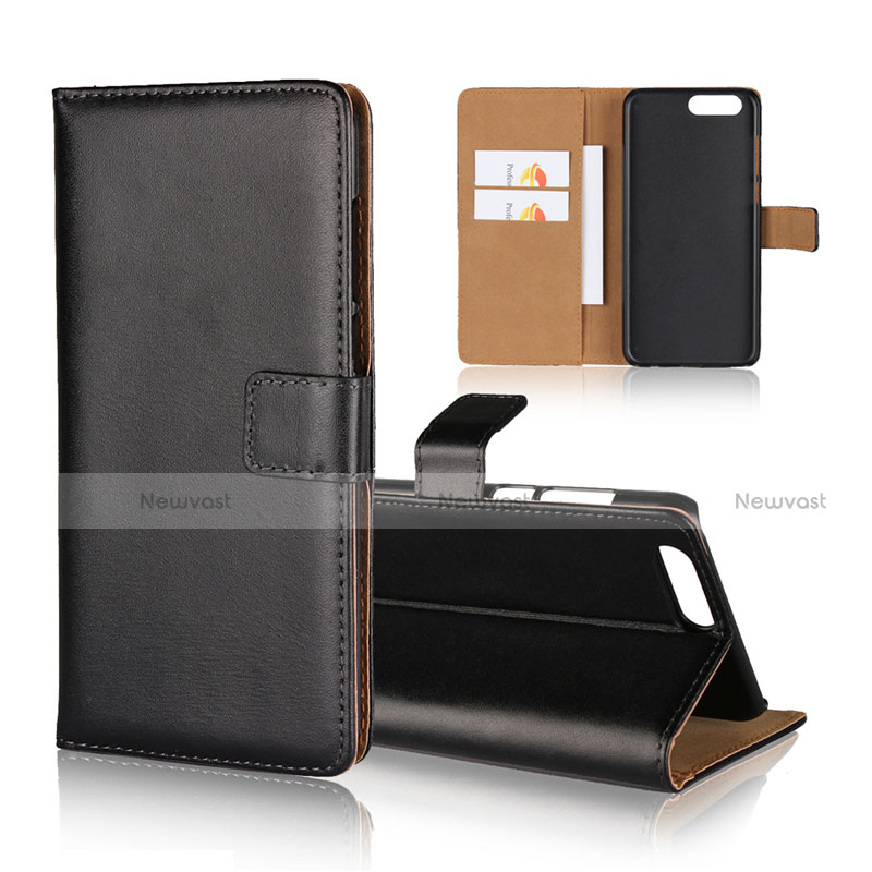 Leather Case Stands Flip Cover Holder for Asus Zenfone 4 ZE554KL Black