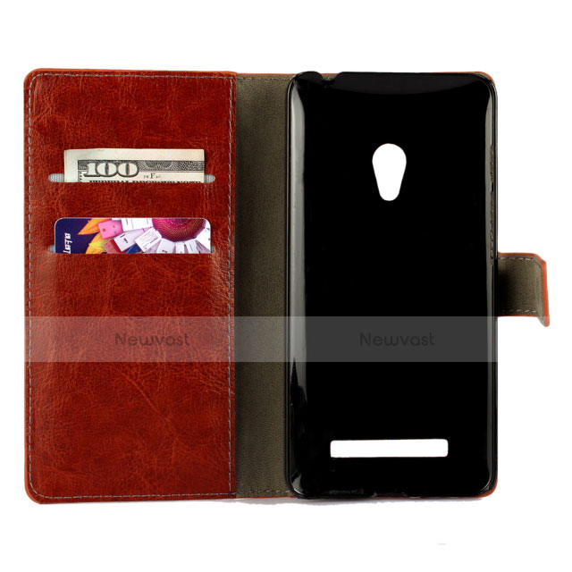 Leather Case Stands Flip Cover Holder for Asus Zenfone 5