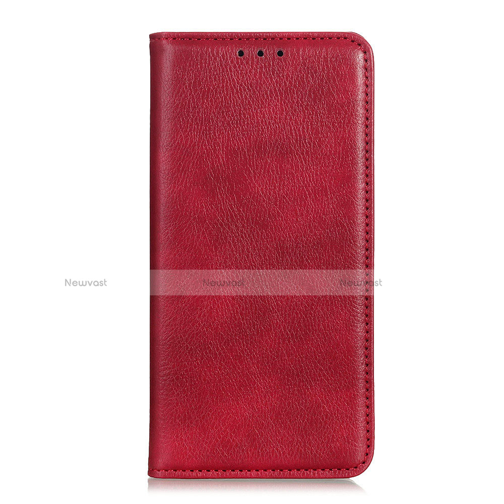 Leather Case Stands Flip Cover Holder for Asus Zenfone Max Plus M2 ZB634KL Red
