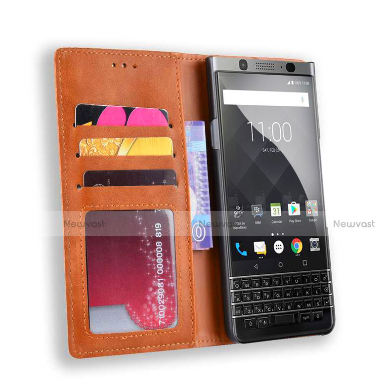 Leather Case Stands Flip Cover Holder for Blackberry KEYone