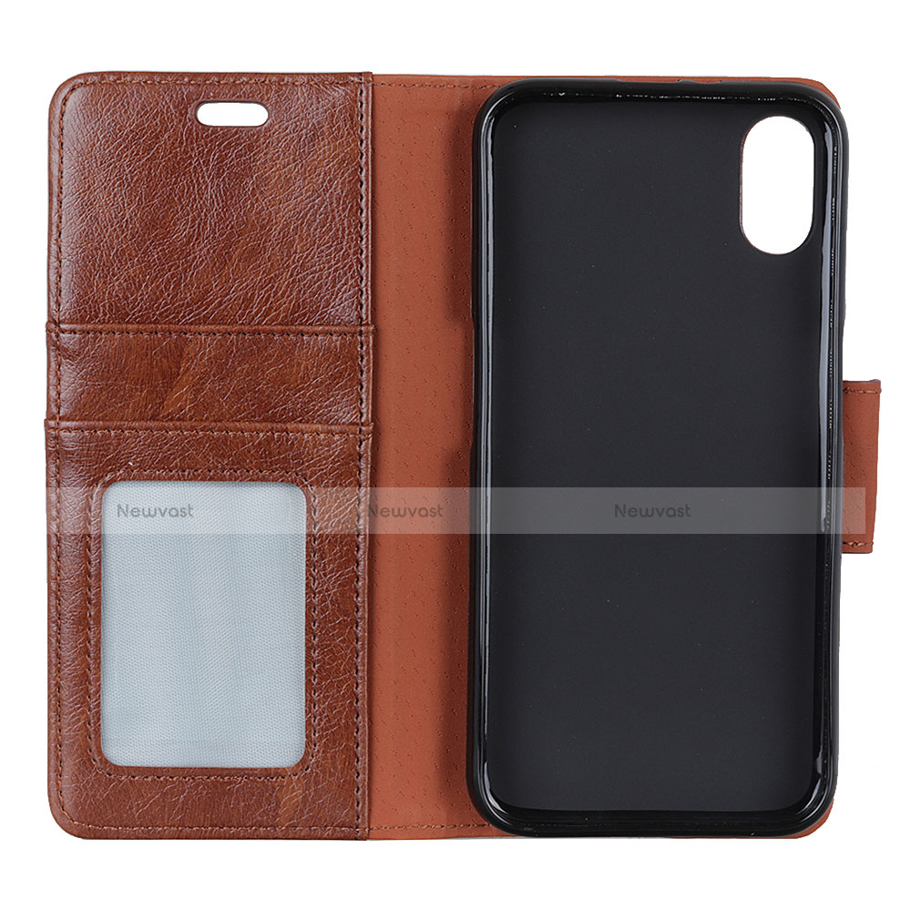 Leather Case Stands Flip Cover Holder for Doogee X55