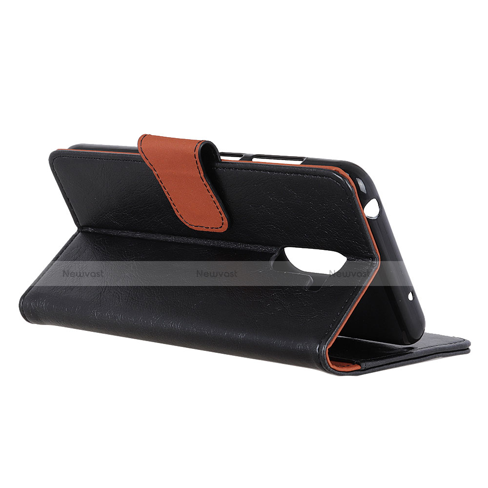 Leather Case Stands Flip Cover Holder for Doogee X60L