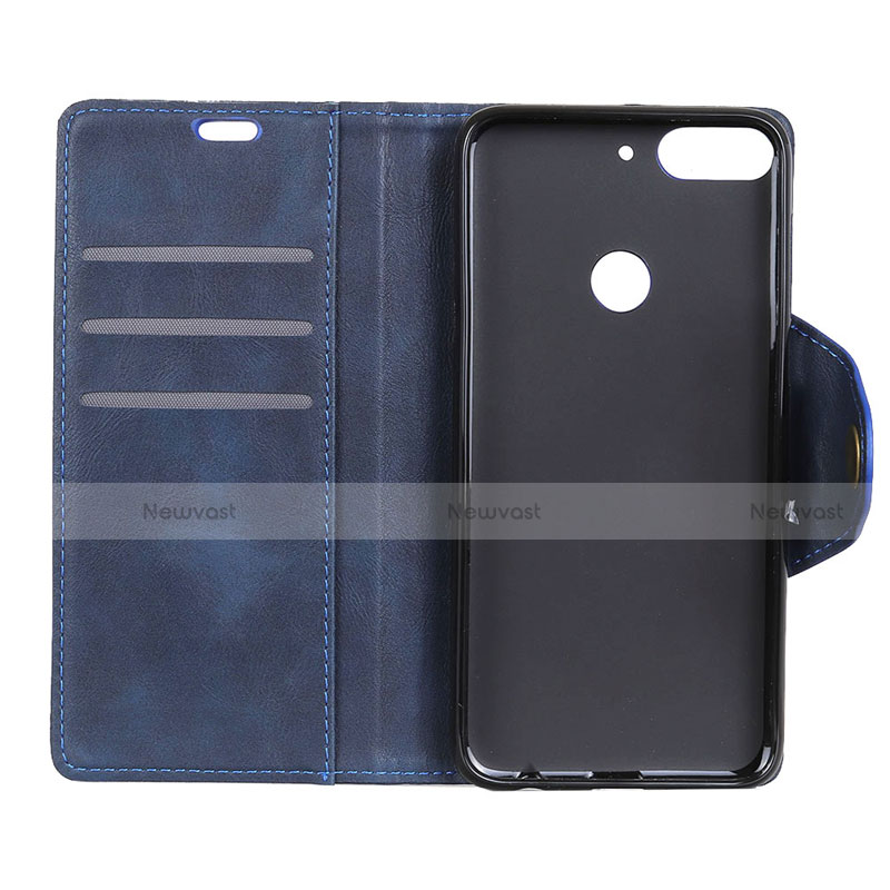 Leather Case Stands Flip Cover Holder for HTC Desire 12 Plus