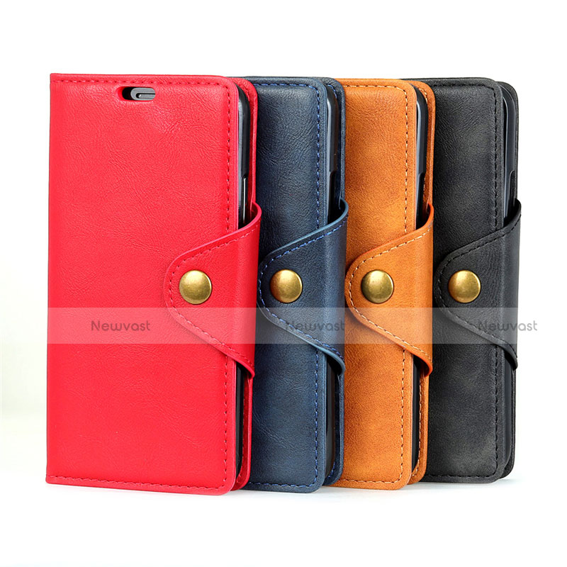 Leather Case Stands Flip Cover Holder for HTC Desire 12 Plus