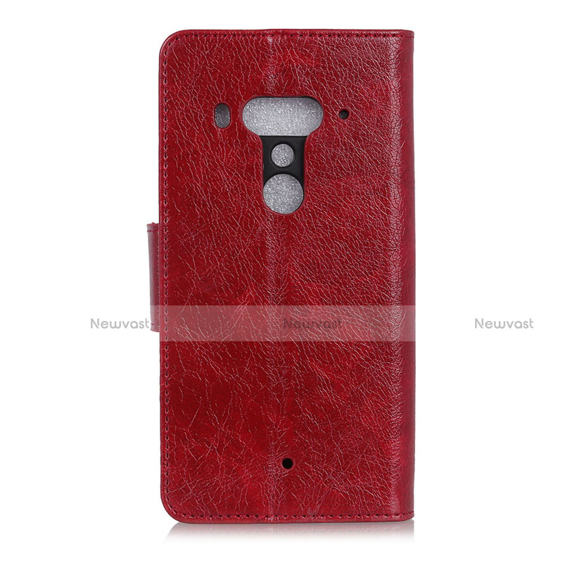 Leather Case Stands Flip Cover Holder for HTC U12 Plus