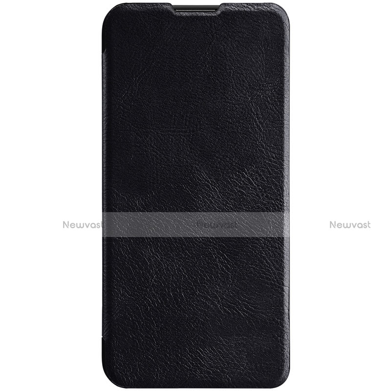 Leather Case Stands Flip Cover Holder for Huawei Honor 20 Lite Black