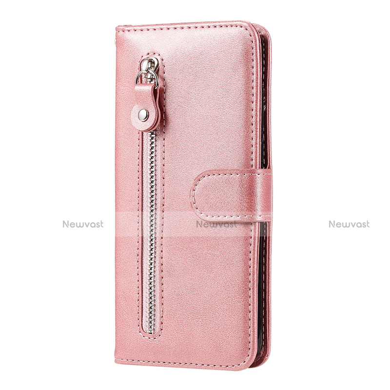 Leather Case Stands Flip Cover Holder for Huawei Honor 9A Rose Gold