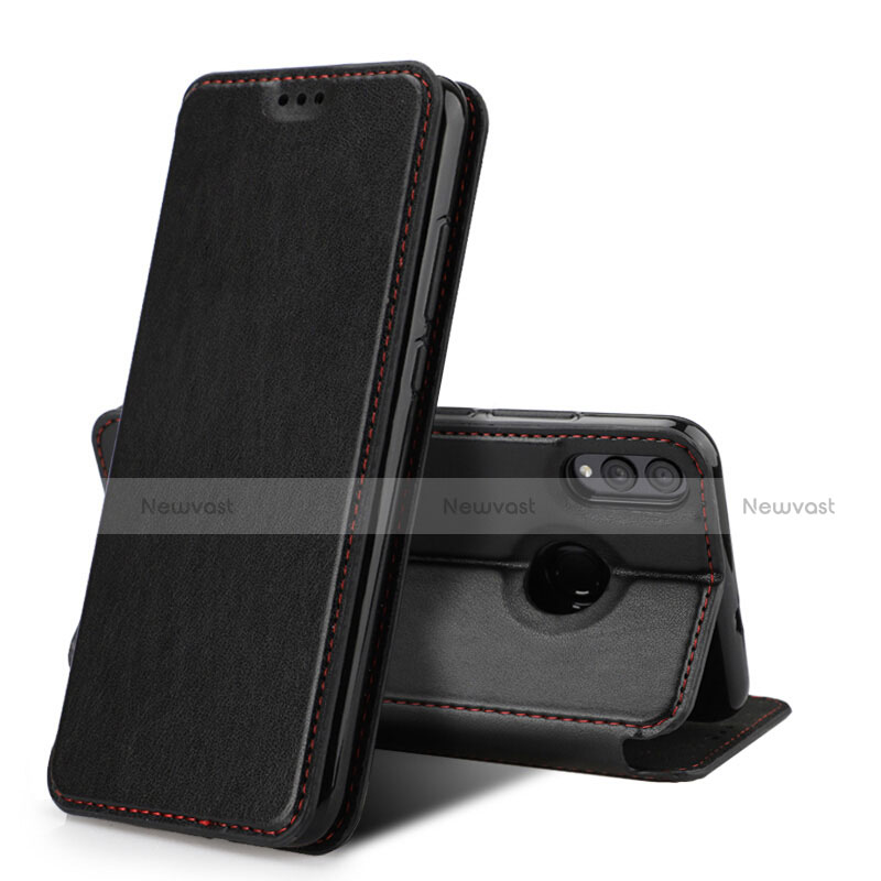 Leather Case Stands Flip Cover Holder for Huawei Honor View 10 Lite Black