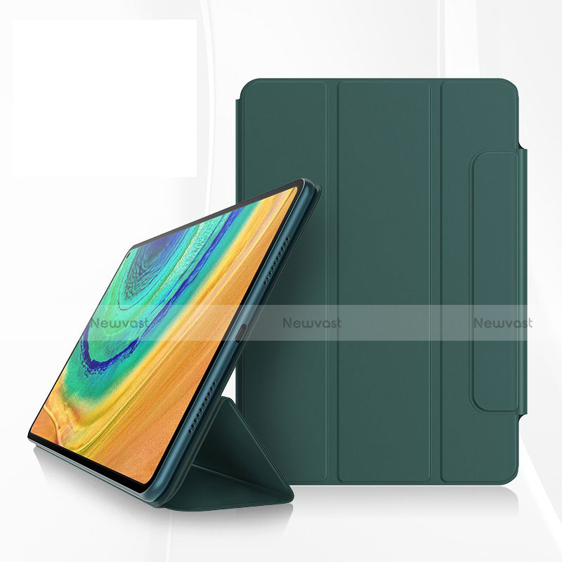 Leather Case Stands Flip Cover Holder for Huawei MatePad Pro Green