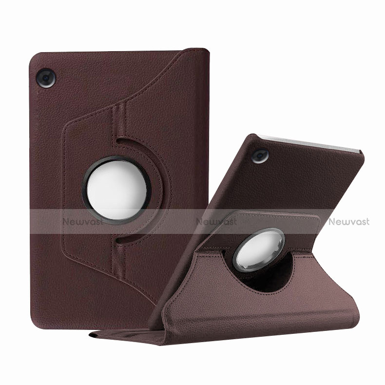 Leather Case Stands Flip Cover Holder for Huawei MatePad T 8 Brown