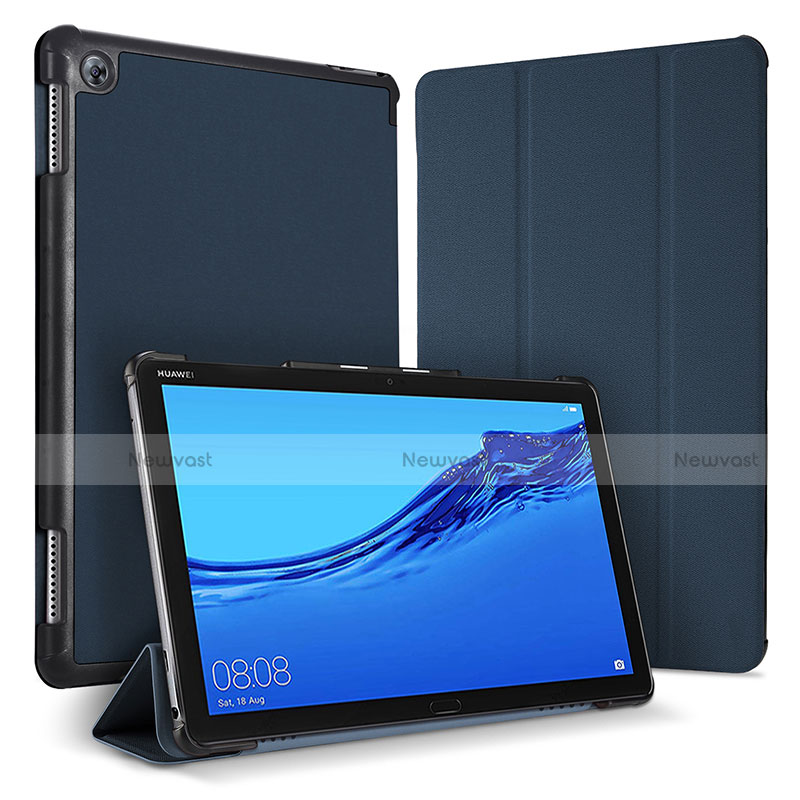 Leather Case Stands Flip Cover Holder for Huawei MediaPad M5 Lite 10.1 Blue