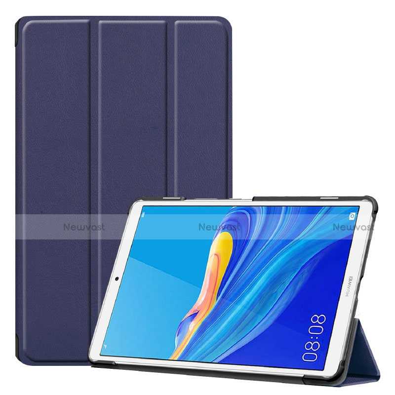 Leather Case Stands Flip Cover Holder for Huawei MediaPad M6 8.4 Blue