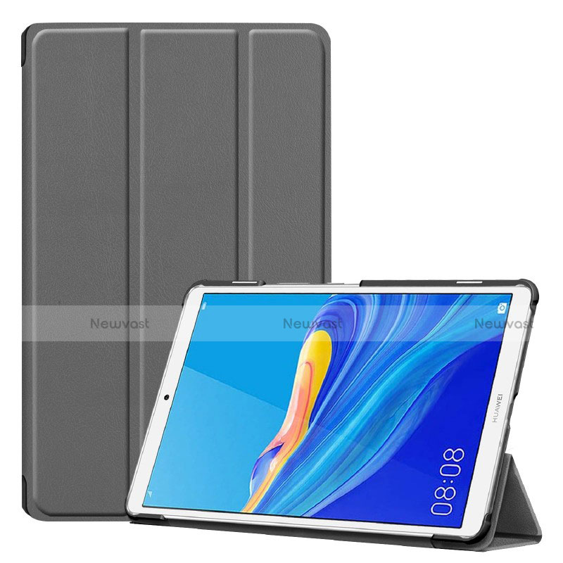 Leather Case Stands Flip Cover Holder for Huawei MediaPad M6 8.4 Gray